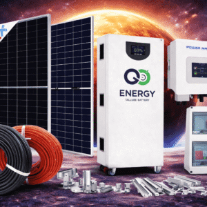 Combo Điện Mặt Trời Hệ 7.4KWP, Pin Lưu 16KWH